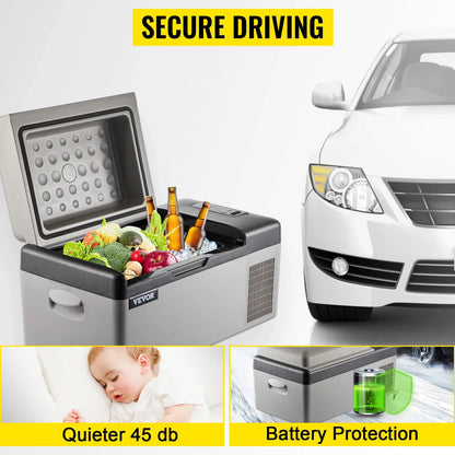 SucceBuy Portable Car Refrigerator Mini Fridge — 20L–55L Compressor Cooler DC 110-240V Ice Box for Camping