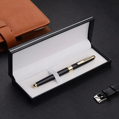 High-Quality Stainless Steel Ballpoint Pen – Business Signing Pen with Replaceable Refill for Office & School