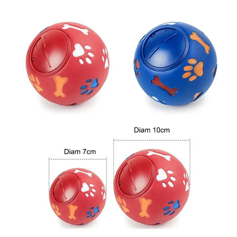 Pet Dog & Cat Treat Dispenser Ball – Interactive Rubber Chew Toy Food Leakage Feeder for Training & Play