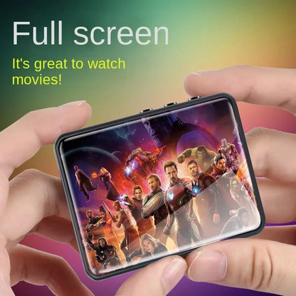 2.4-Inch Full-Screen MP3 Player – Mini MP4 Player with Bluetooth, 4-128GB Storage, Hi-Fi HD Lossless Recording, FM Radio
