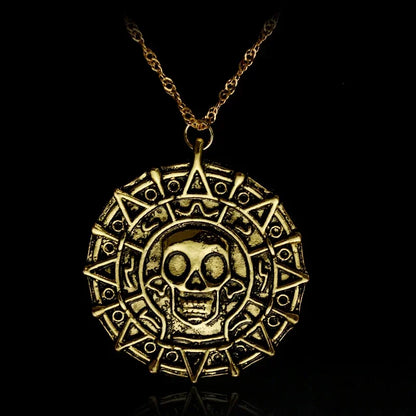 Gothic Skull Jesus Cross Necklace – Punk Catholic Amulet Jewelry for Men, Religious Pendant