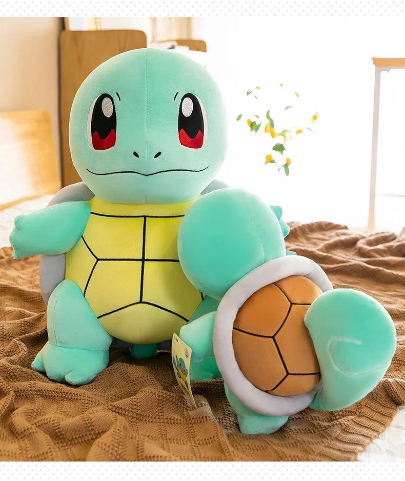 45cm Squirtle Plush Doll – Large Kawaii Pokémon Stuffed Turtle Pillow, Cute Christmas Gift Toy for Boys & Girls