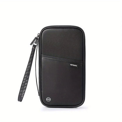 RFID Blocking Family Passport Wallet – Multi-Functional Travel Document Organizer Bag