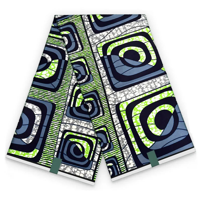2026 African Ankara Wax Print Fabric - 100% Cotton Soft High Quality Original Real Wax Fabric for Party Dresses HH101
