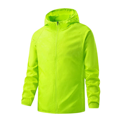 LNGXO Waterproof Hiking Jackets – Sun Protection, Windbreaker, Camping & Climbing Rain Coat, Unisex Portable Outdoor Wear