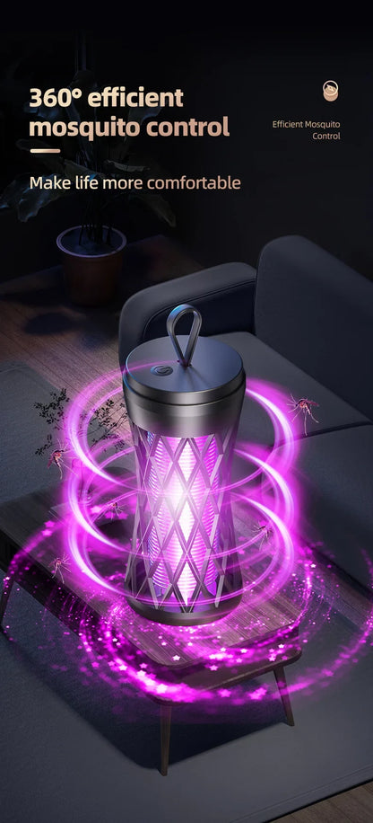 Electric Mosquito Killer Lamp - Outdoor Atmosphere Light & Safe Household Bug Zapper