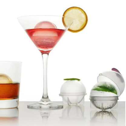 Silicone Ice Cube Maker Set (10–100Pcs) – Round DIY Ice Ball Mold for Cocktails, Kitchen & Bar Supplies Portable Ice Tray
