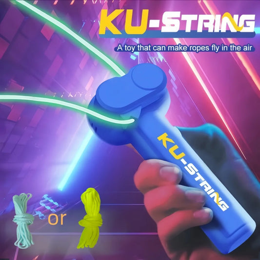 Glow-in-the-Dark Electric Rope Thruster — Fun Outdoor Decompression Toy for Kids, Cats & Pets