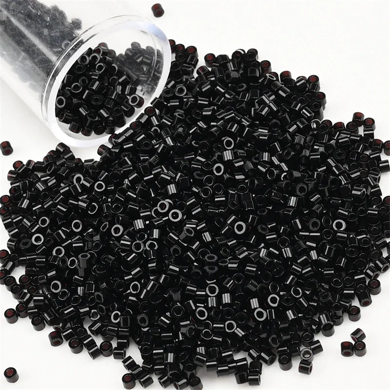 11/0 Mini Glass Beads – 2000PCS Small Cylindrical Beads for DIY Jewelry Making, Necklaces & Bracelets, 10g/Pack