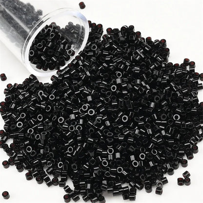11/0 Mini Glass Beads – 2000PCS Small Cylindrical Beads for DIY Jewelry Making, Necklaces & Bracelets, 10g/Pack