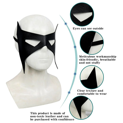 Bulex Nightwing Cosplay Costume – Adult Bat Superhero Outfit with Eye Mask for Halloween & Masquerade