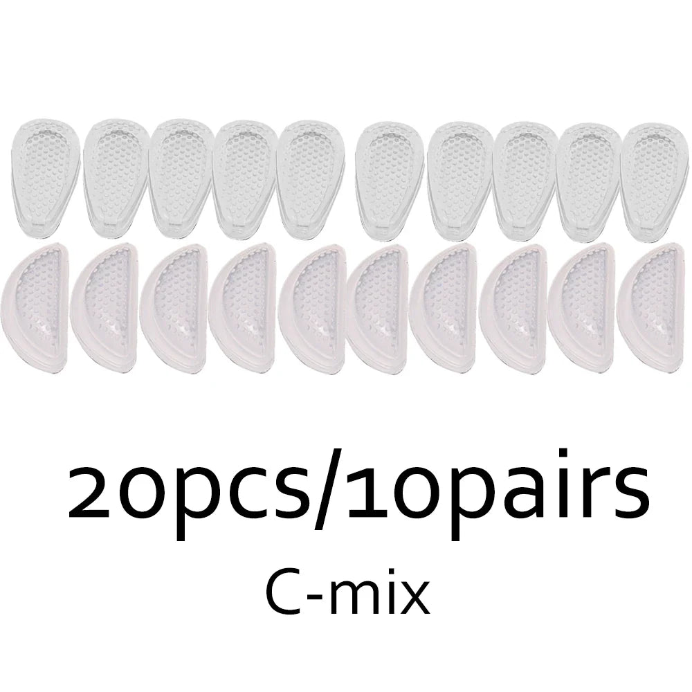 Anti-Slip Silicone Nose Pads for Glasses – Transparent Soft Self-Adhesive Eyewear Cushions
