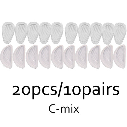 Anti-Slip Silicone Nose Pads for Glasses – Transparent Soft Self-Adhesive Eyewear Cushions