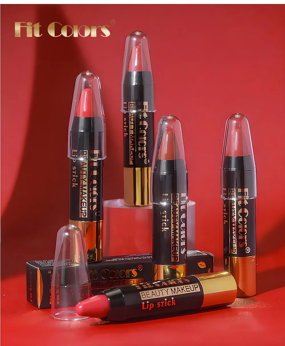 Moisturizing Crayon Lip Gloss Stick – Velvet Long-Lasting, Waterproof Jelly Tint Lipstick & Liner Pen
