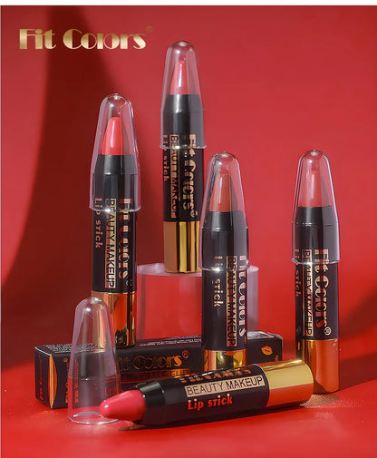 Moisturizing Crayon Lip Gloss Stick – Velvet Long-Lasting, Waterproof Jelly Tint Lipstick & Liner Pen