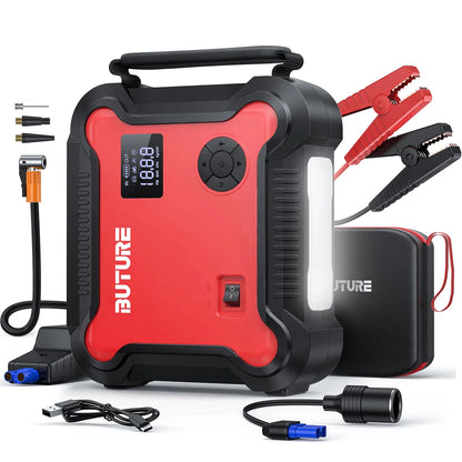 Buture 5-in-1 Car Jump Starter - 26800mAh Portable Battery Booster with Air Compressor & Tire Inflator