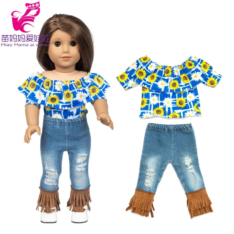 18-Inch Girl Doll Clothes – Pink Coat & Office Dress Outfit, Baby Girl Doll Gift Toy
