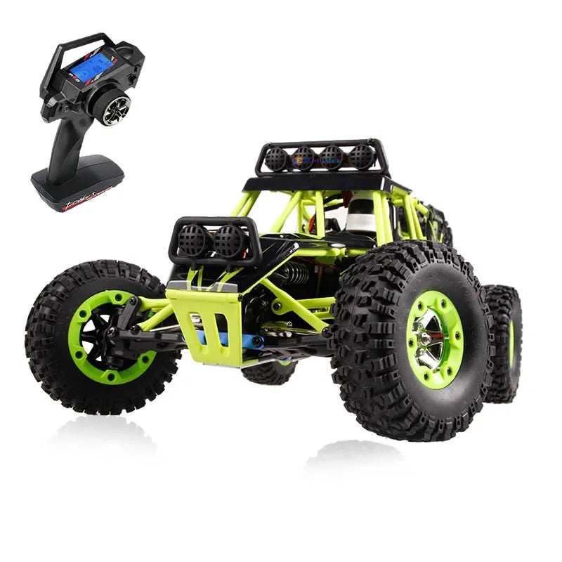 WLtoys 12428 1:12 RC Racing Car — 4WD High-Speed Off-Road Remote Control Buggy with LED Light, Alloy Climbing Truck, Boys & Kids Gift