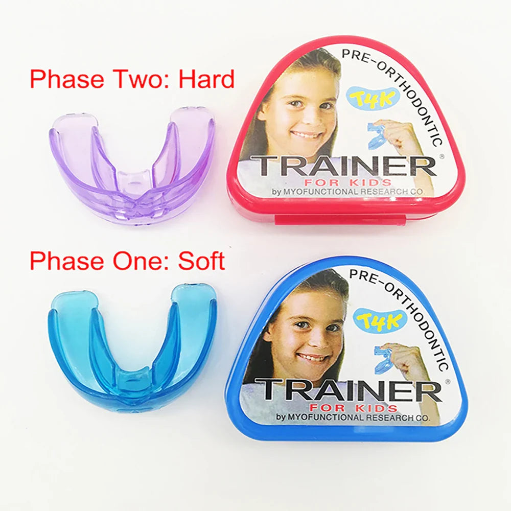 T4K Children’s Dental Tooth Trainer – Orthodontic Appliance for Kids Teeth Alignment, Soft & Hard Braces Mouthpieces