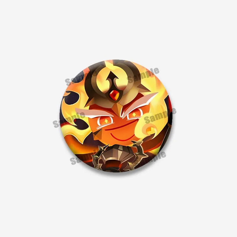 Cookie Run Kingdom Shadow & Milk Button Brooch – Cute Cartoon Enamel Pin for Bags, Clothing & DIY Accessories