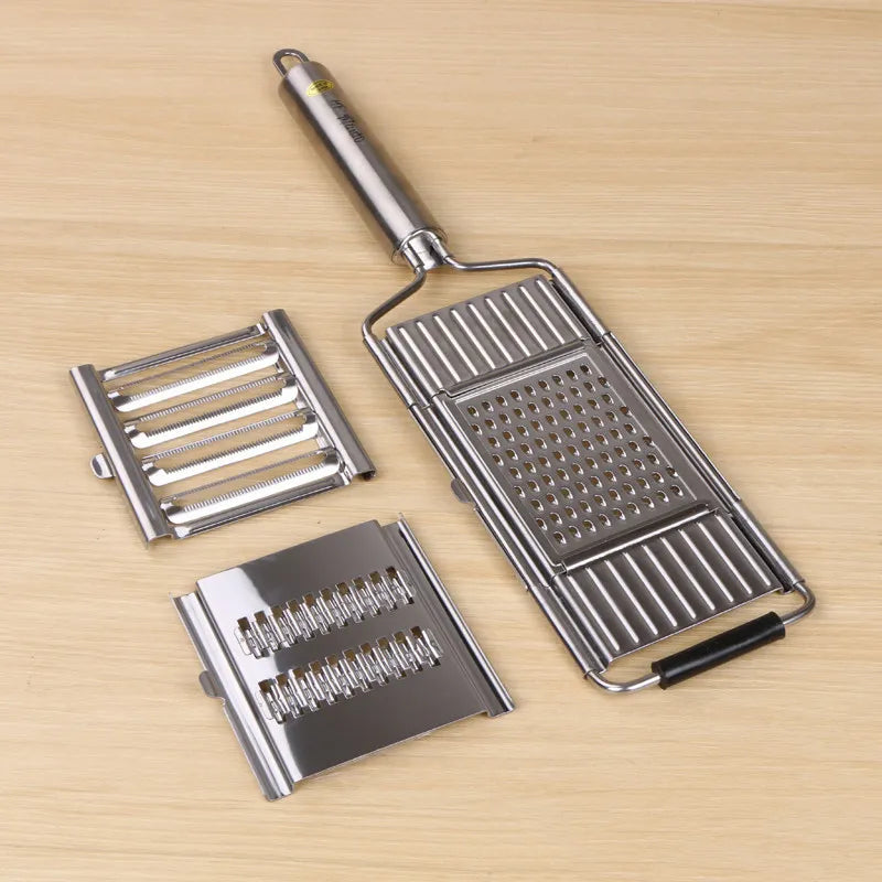 Stainless Steel Shredder Cutter Grater | Portable Manual Vegetable Slicer | Easy-to-Clean Multi-Purpose Kitchen Tool