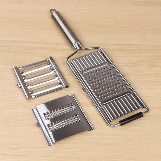 Stainless Steel Shredder Cutter Grater | Portable Manual Vegetable Slicer | Easy-to-Clean Multi-Purpose Kitchen Tool