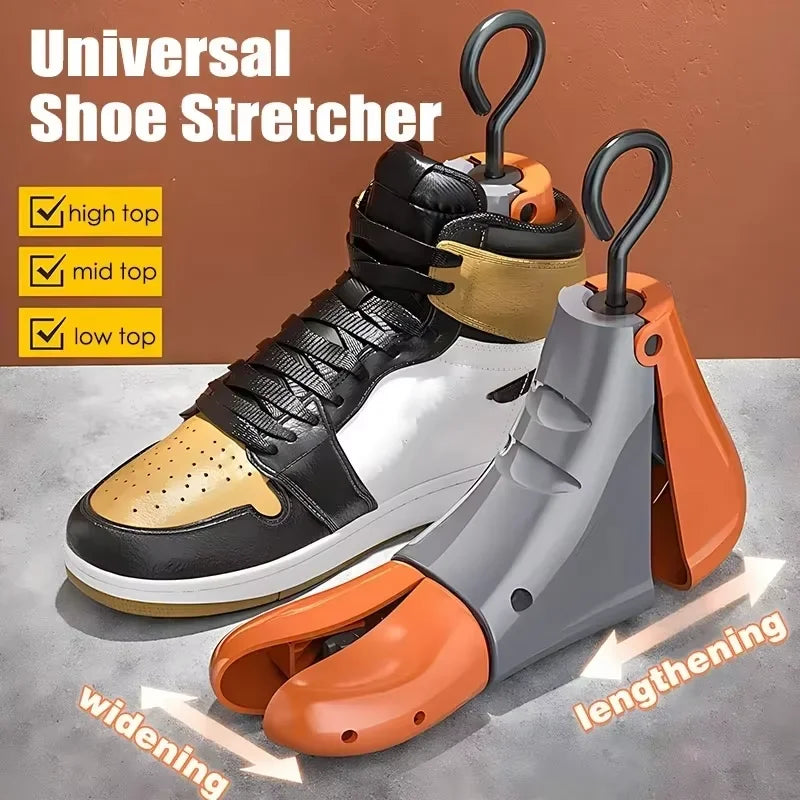 1/2 PCS Universal Adjustable Shoe Stretcher – Boot & Sneaker Widener with Steel Shaft for Left & Right Shoes