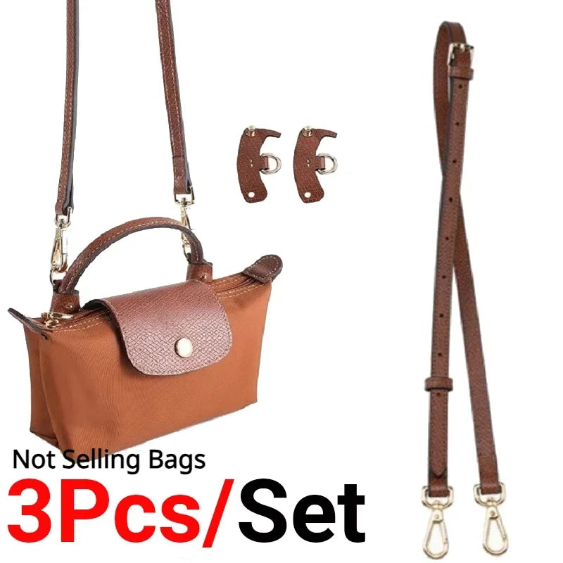 Perforated Crossbody Strap for Mini Longchamp Bag - Convertible Shoulder Accessories for Punch-Free Bag