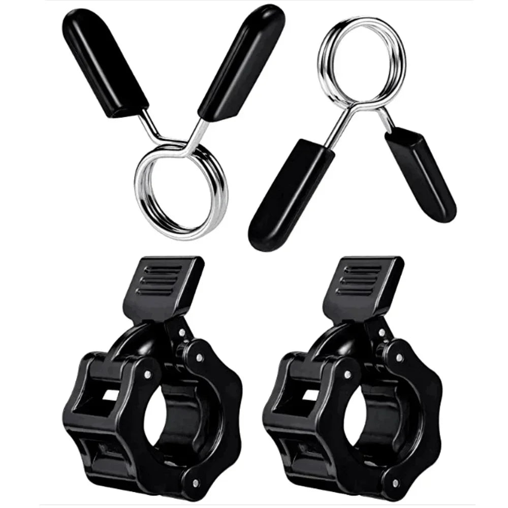 25/28/30mm Quick Release Barbell Clamps - Spin Lock Barbell Collars, Weight Bar Clips for Weightlifting and Strength Training