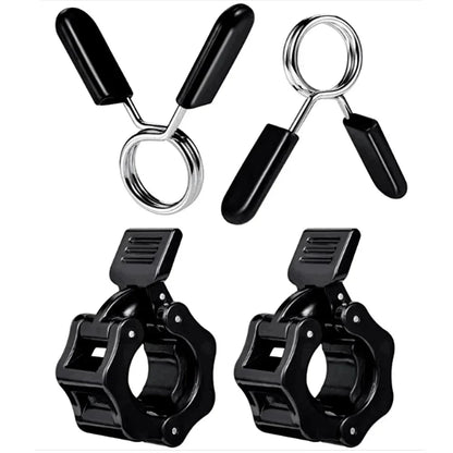 25/28/30mm Quick Release Barbell Clamps - Spin Lock Barbell Collars, Weight Bar Clips for Weightlifting and Strength Training