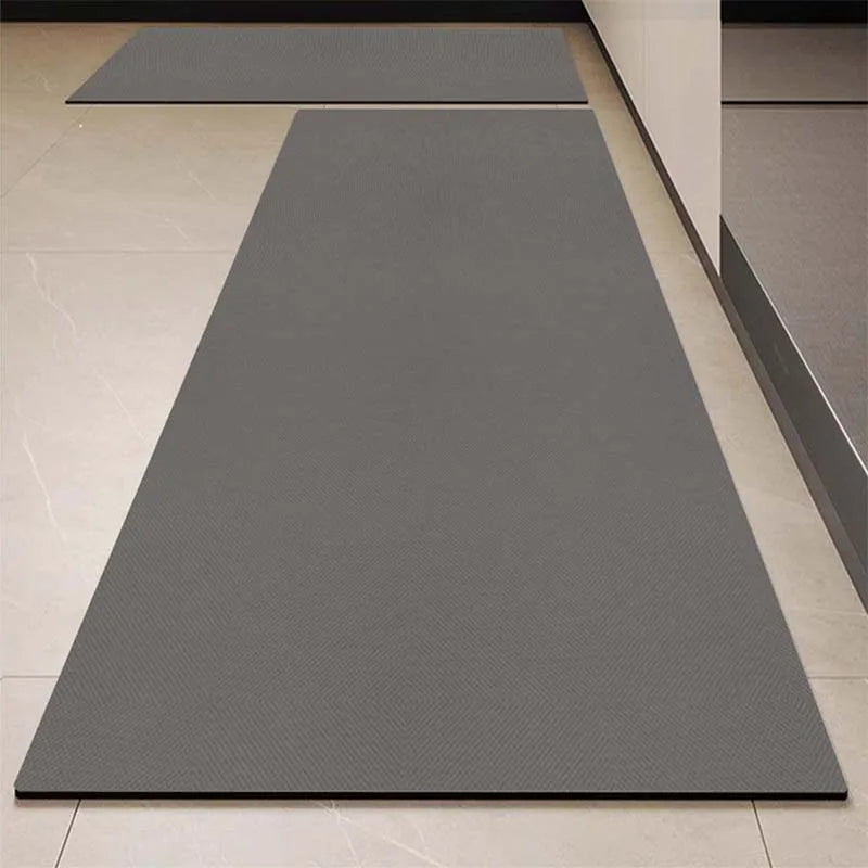 Luxury PVC Leather Kitchen Mat – Waterproof, Non-Slip, Washable Floor Rug for Home Decoration