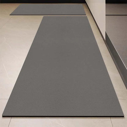 Luxury PVC Leather Kitchen Mat – Waterproof, Non-Slip, Washable Floor Rug for Home Decoration