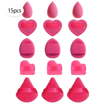 15/30/60 Mini Makeup Sponges – Beauty Powder Puff for Concealer, Liquid Foundation & Face Cosmetics