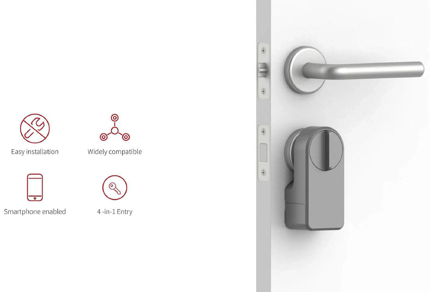 A1 Pro Max Bluetooth Smart Door Lock – Tuya APP Remote Control, Keyless Unlock, DIY Easy Installation for Smart Life