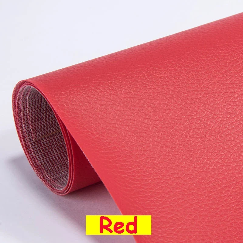 Large PU Leather Repair Patch Roll - Self-Adhesive Faux Leather Repair Tape for Sofa, Car & EV Seats