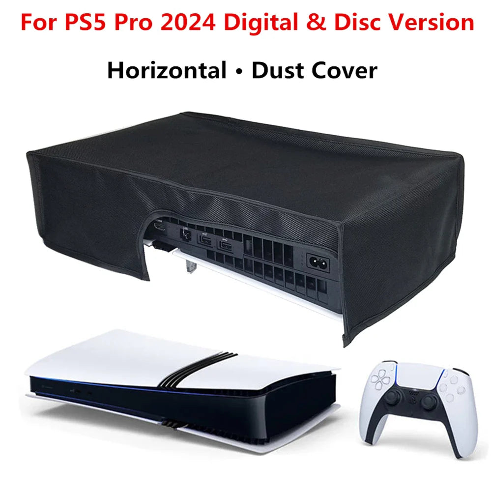 Horizontal Dust Cover for PS5 Pro – Anti-Scratch Protective Sleeve Case for Digital & Disc Edition Console