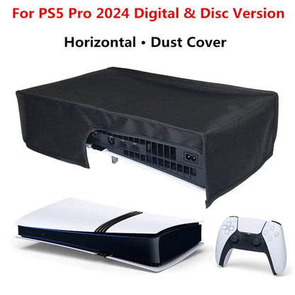 Horizontal Dust Cover for PS5 Pro – Anti-Scratch Protective Sleeve Case for Digital & Disc Edition Console