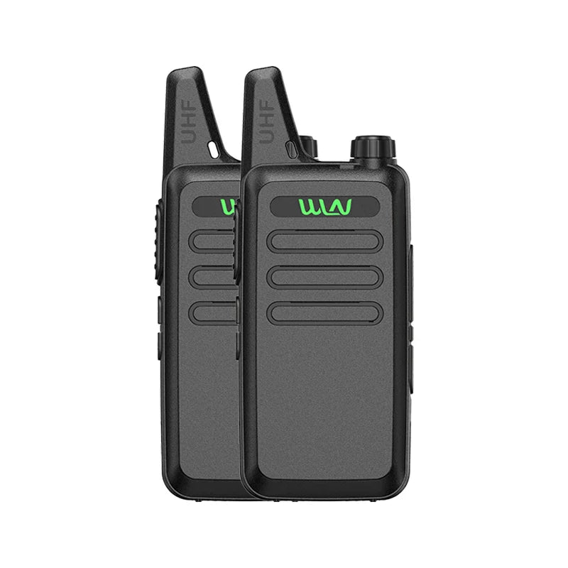 WLN KD-C1 Mini Walkie Talkie Set – 2PCS UHF 400–470MHz Two Way Radio with USB Charger, 16CH Long Range Portable Transceiver for Kids & Outdoor Use