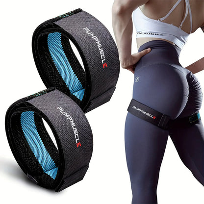 2PCS Adjustable Blood Flow Restriction Bands for Legs – BFR Training Straps for Muscle Growth, Strength & Glute Workouts