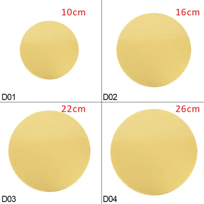 Round Cake Board Set (10/16/22/26cm) – Disposable Paper Bases for Cupcakes & Desserts
