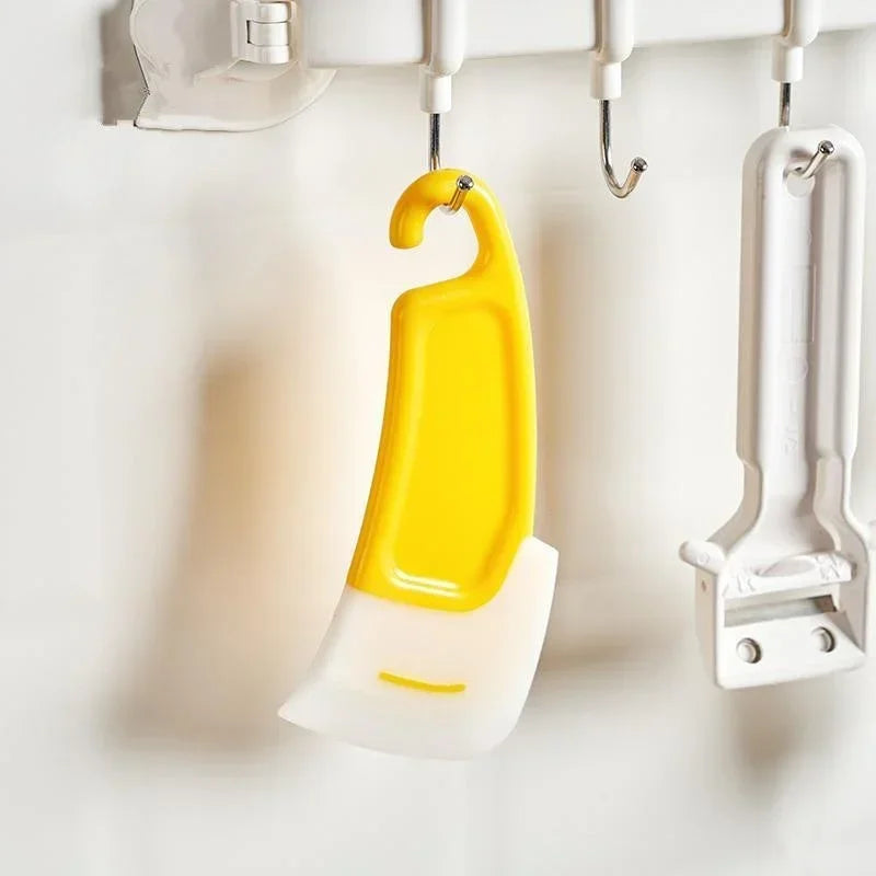 Soft Blade Kitchen Cleaning Spatula Scraper Brush | Pan, Pot & Dish Cleaner Tool for Cooking and Baking