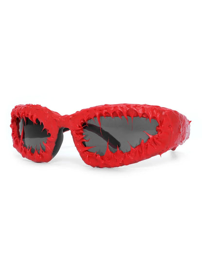 Hot Brteam Drip Glue Handmade Venom Sunglasses – Cool Street Style Unisex Sunglasses, Personalized Gifts for Rappers