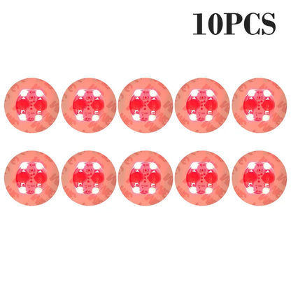 100-Pack LED Tableware Mats & Luminous Cup Stickers — Colorful Flashing Bottle Coasters for Bar, Stall, and Party Lighting