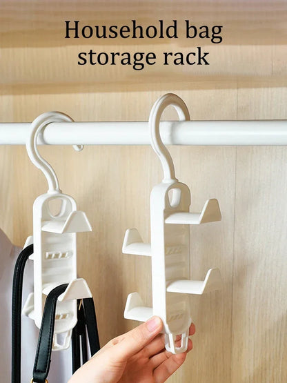 Multifunctional Wardrobe Bag & Clothes Rack – Traceless Hanging Hook for Hats, Bags, and Doors, No Drilling Needed