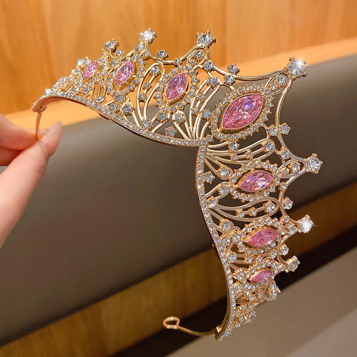 Fashionable Crown Headband - Sweet Hair Accessory for Performances & Birthdays