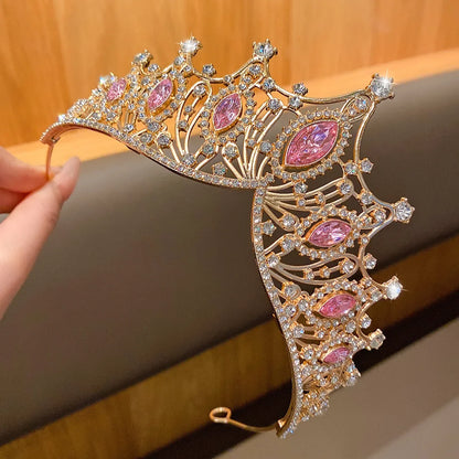 Fashionable Crown Headband - Sweet Hair Accessory for Performances & Birthdays