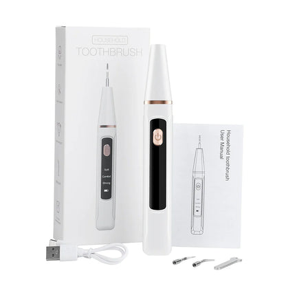 Ultrasonic Dental Scaler – Tartar Removal, Calculus Remover, Tooth Stain Cleaner with LED Light, Tooth Whitening Tools for Household Use