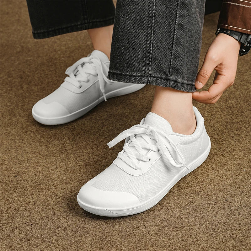 SNORW Wide Barefoot Shoes - Zero Drop Casual Sneakers for Men & Women, Perfect for Outdoor Trail Running