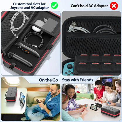 Large Storage Bag for Nintendo Switch — Anti-Scratch, Waterproof Travel Case for Switch, Switch OLED & Switch 2