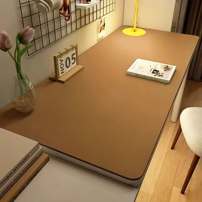 Leather Tablecloth for Home – Easy Clean, Waterproof Table Protector, Large Desk Mat, Anti-Slip for Gamer Keyboard and Mouse